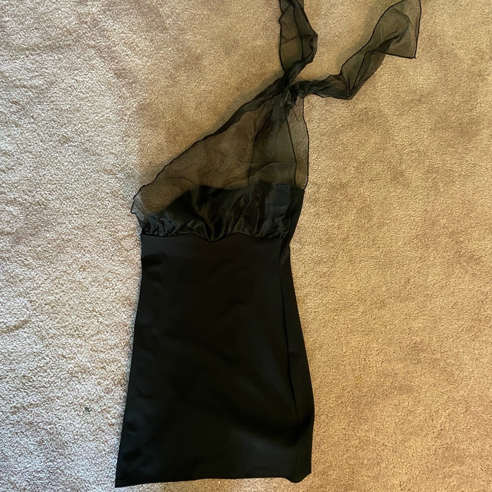 Black mini dress